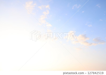 Morning glow clouds 127842519