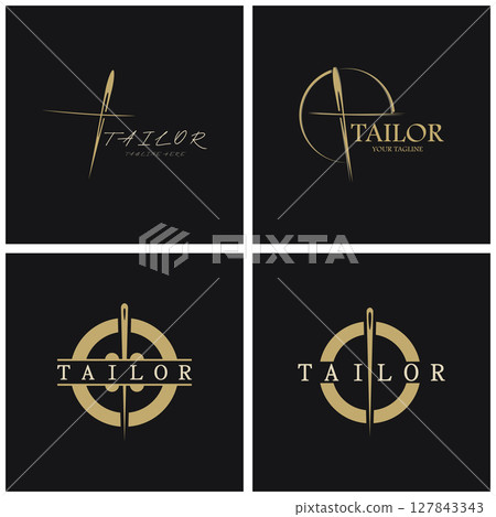tailor logo icon illustration template combination of buttons for clothes, thread and sewing machine, for clothing product design, convection companies, fashion in vector form tailor logo icon illustration template combination of buttons for clothes, thread and sewing machine, for clothing product design, convection companies, fashion in vector form 127843343