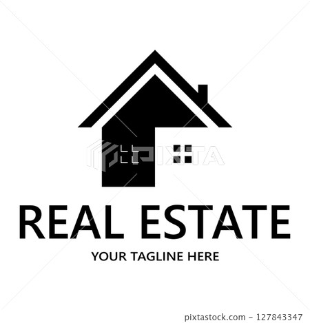 simple real estate logo design,building,skyscraper,property business,apartment,architecture vector 127843347