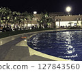 Luxurious Swimming Pool at Night, Ranchi Gymkhana Club, Ranchi, India. 127843560