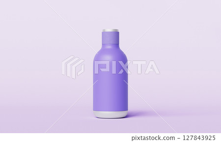 Portable Water Bottle Mock up. 3D Rendering. 127843925