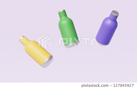 Portable Water Bottle Mock up. 3D Rendering. Portable Water Bottle Mock up. 3D Rendering. 127843927