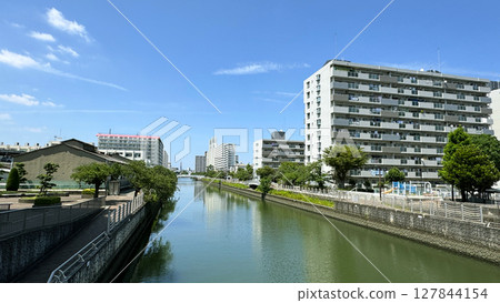 Osaka City, Joto Ward, Furuichi, Scenery around the Johoku River, Sekime 127844154