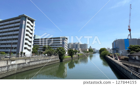 Osaka City, Joto Ward, Furuichi, Scenery around the Johoku River, Sekime 127844155