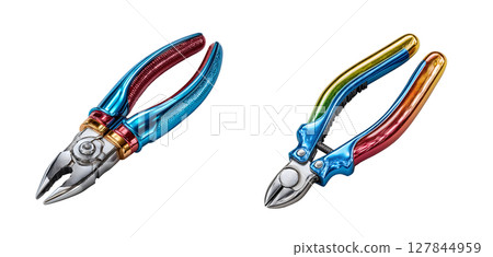 D rendered pliers in clean, modern design showcase vibrant colors and sleek lines, perfect for any toolbox or collection 127844959