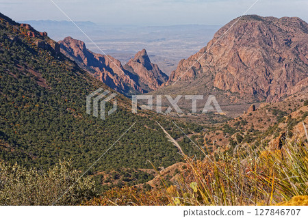 View from the Lost Mine Trail in Big Bend National Park, Texas 127846707