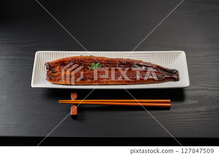 烤鰻魚圖像 烤鰻魚圖像 127847509