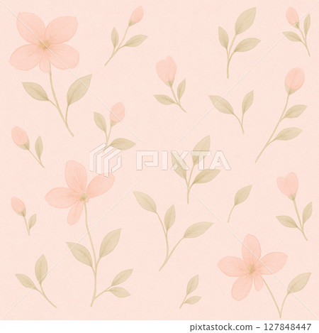 無縫圖案背景材質與粉紅色的花瓣 127848447