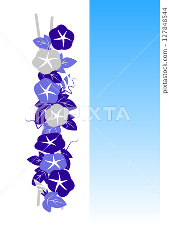 Simple morning glory decorative illustration material Simple morning glory decorative illustration material 127848544