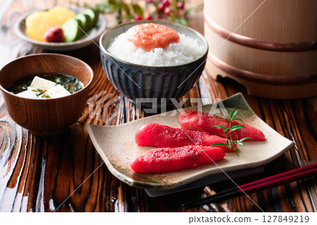 Mentaiko Shiitake Mentaiko Shiitake 127849219