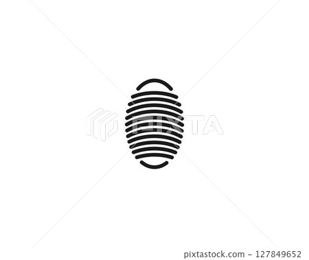 Finger print vector icon Finger print vector icon 127849652