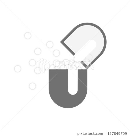 Simple capsule vector icon_23 127849709