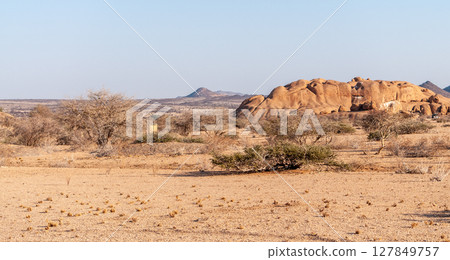 Spitzkoppe around sunset 127849757