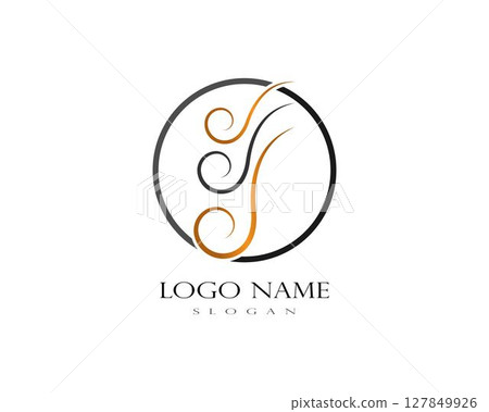 Hair wave logo 127849926