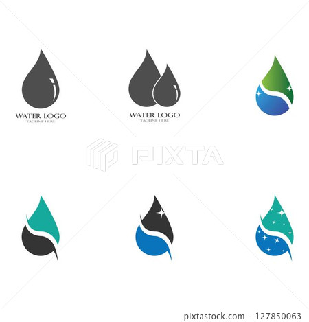 water drop Logo Template vector water drop Logo Template vector 127850063
