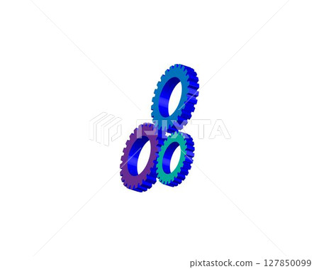 Gear Logo Template vector icon Gear Logo Template vector icon 127850099