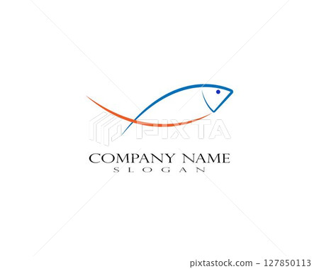 Fish Logo Template 127850113