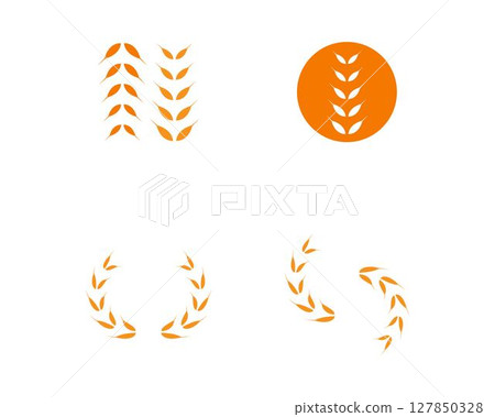 wheat Logo Template vector wheat Logo Template vector 127850328