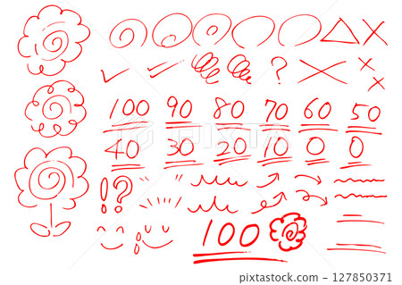 Vector icon stock for grading tests Vector icon stock for grading tests 127850371