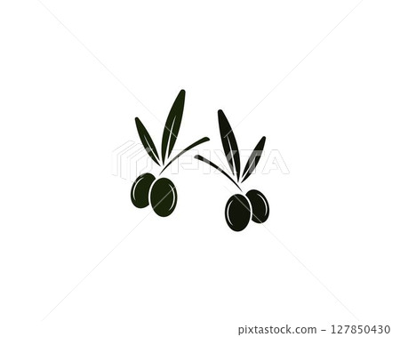 olive logo template vector design olive logo template vector design 127850430