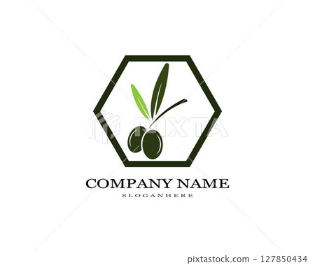 olive logo template vector design olive logo template vector design 127850434