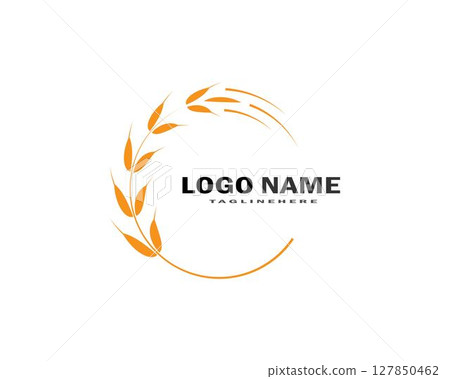 wheat Logo Template vector wheat Logo Template vector 127850462