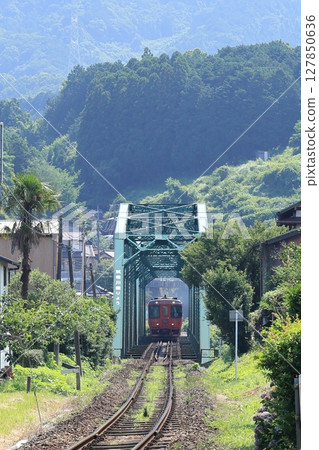 Local line across the railway bridge 127850636