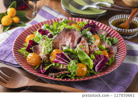 金橘烤牛肉沙拉 127850661