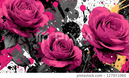 abstract floral background with roses abstract floral background with roses 127851060