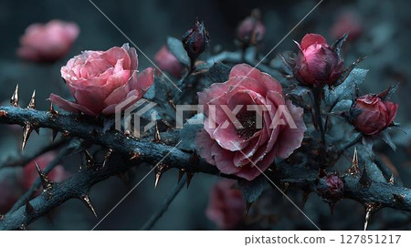 rose flower in a garden 127851217