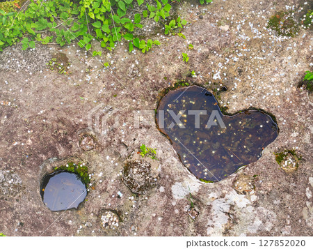 宮城縣仙台市太白區雷雷峽(祈橋之心)夏季的心型岩石 宮城縣仙台市太白區雷雷峽(祈橋之心)夏季的心型岩石 127852020