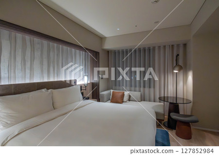 Beautiful guest room at Courtyard by Marriott Sapporo, a luxury hotel in Sapporo City, Superior Room King 127852984