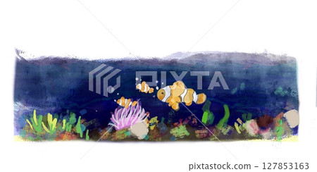 小丑魚的夏天－夜海 127853163