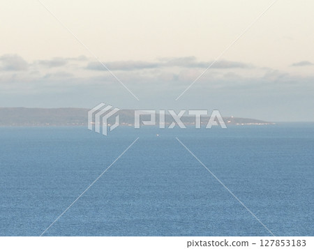 [Hokkaido from the sky] The northern part of Teuri Island as seen from Tomamae Port 127853183