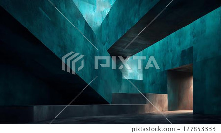 glowing room with dark space glowing room with dark space 127853333