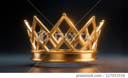 Abstract Golden Crown, Royal Authority, Leadership, and Legacy. Excellent for historical themes, governance, and symbolic power Abstract Golden Crown, Royal Authority, Leadership, and Legacy. Excellent for historical themes, governance, and symbolic power 127853556