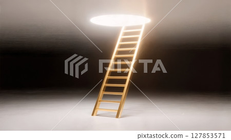 Abstract Golden Ladder to Success, Aspiration, Career Growth, and Achievement. Ideal for motivational content, business coaching, and personal development. Abstract Golden Ladder to Success, Aspiration, Career Growth, and Achievement. Ideal for motivational content, business coaching, and personal development. 127853571