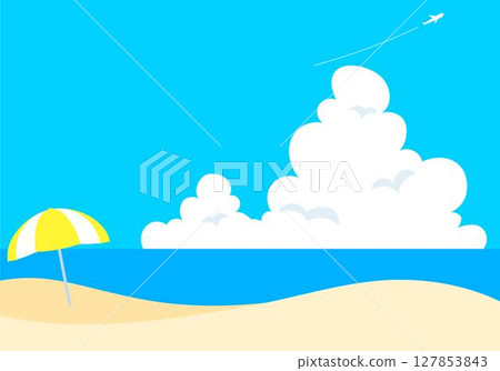 Simple sea and beach 127853843