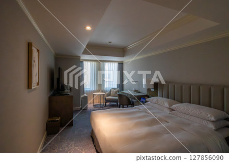 名古屋市的豪華飯店名古屋萬豪酒店擁有漂亮的客房和雙人房 127856090