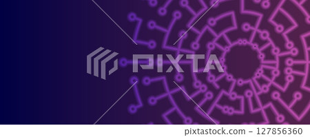 Abstract futuristic circuit board technology data concept nodern background 127856360