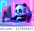 Panda playing games 127856435