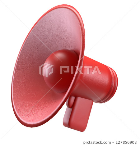 The megaphone png for Pod cast or social media 3d render. The megaphone png for Pod cast or social media 3d render. 127856908