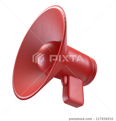 The megaphone png for Pod cast or social media 3d render. The megaphone png for Pod cast or social media 3d render. 127856910