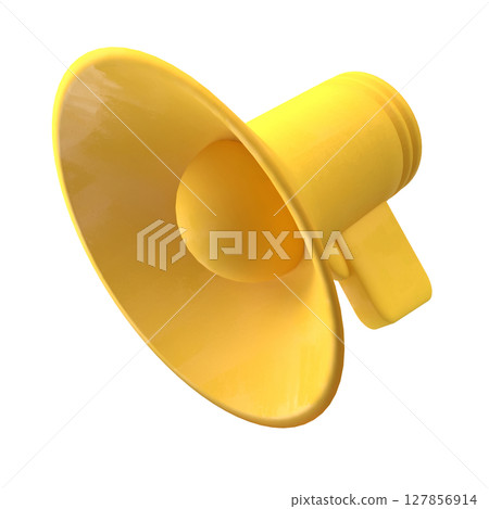The megaphone png for Pod cast or social media 3d render. The megaphone png for Pod cast or social media 3d render. 127856914