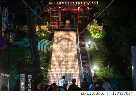 草津溫泉湯畑溫泉（光泉寺三門下）燭光活動 127857054