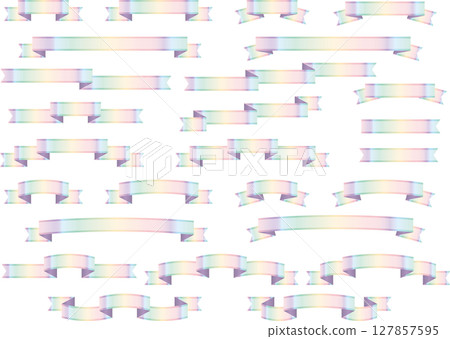 緞帶、20道彩虹、邊框 緞帶、20道彩虹、邊框 127857595