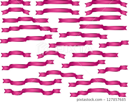 絲帶，12 洋紅色，松邊 127857685