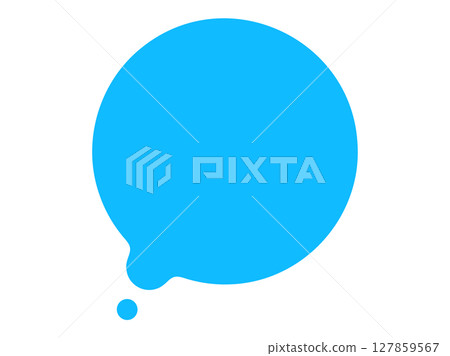Round/loose speech bubble 127859567
