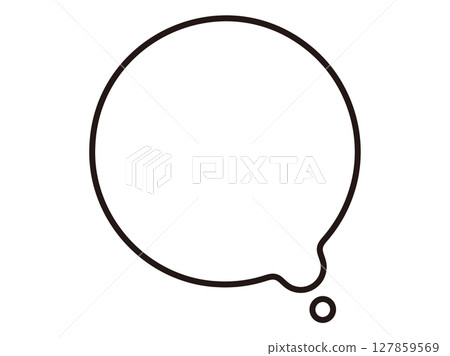 Round/loose speech bubble 127859569