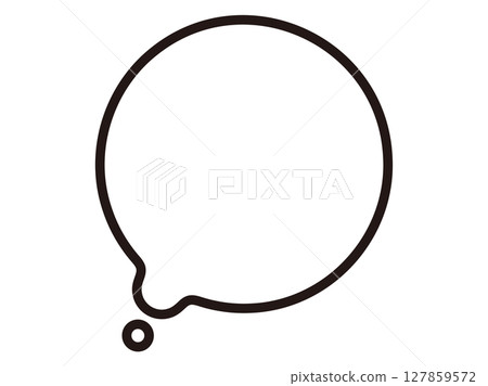 Round/loose speech bubble 127859572